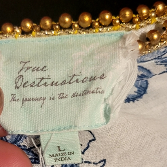 Floral Blue and White Dress - Picture 8 of 8